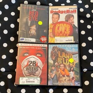 Assorted Movie DVD Lot — Black and Red — Various Titles